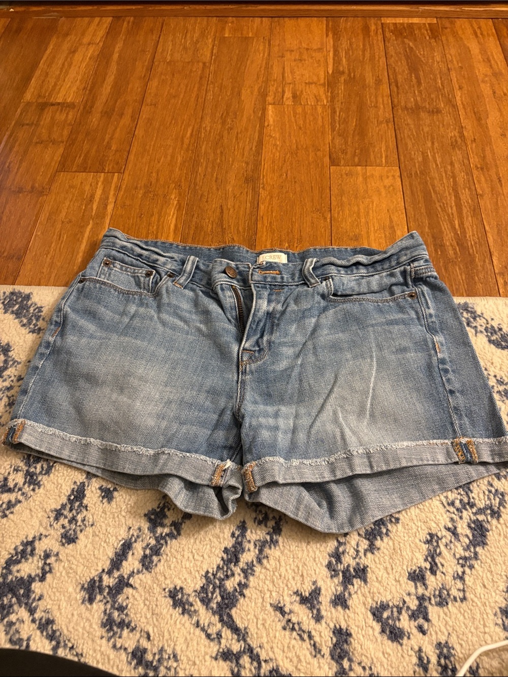 J. Crew Light Blue Denim Rolled-Hem Women's Shorts